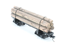 Load image into Gallery viewer, HOn3 Micro-Trains Various Roads 30’ Skeleton Log Car With Load