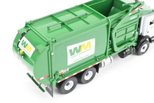 Load image into Gallery viewer, 1:34th Scale CON First Gear Waste Management Front End Loader Trash Truck w/ Dumpster