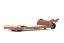 Load image into Gallery viewer, O On3 Brass The Car Works Various Roads Goose Neck Low Boy Logging Trailer FP Brown