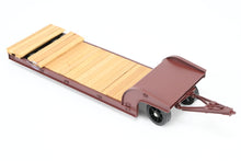 Load image into Gallery viewer, O On3 Brass The Car Works Various Roads Goose Neck Low Boy Logging Trailer FP Brown