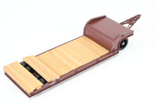 Load image into Gallery viewer, O On3 Brass The Car Works Various Roads Goose Neck Low Boy Logging Trailer FP Brown