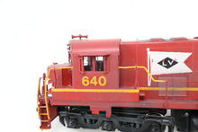 Load image into Gallery viewer, HO Brass Oriental Limited LV - Lehigh Valley C-628 Red Scheme FP and Lightly Weathered No. 640