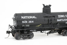 Load image into Gallery viewer, HO Brass Sunset Models PRR - Pennsylvania Railroad Class TM8 Single Dome Tank Car C/P National Zinc w/ Modified Details