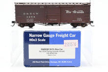 Load image into Gallery viewer, HOn3 Blackstone Models D&RGW - Denver & Rio Grande Western 30' Box Car Flying Grande Herald No. 3256 MISSING BRAKE WHEEL