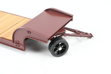 Load image into Gallery viewer, O On3 Brass The Car Works Various Roads Goose Neck Low Boy Logging Trailer FP Brown