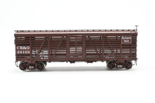 Load image into Gallery viewer, HO Brass CIL - Challenger Imports CB&Q - Burlington Route Class SM-16 36' Stock Car FP No. 59103