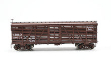 Load image into Gallery viewer, HO Brass CIL - Challenger Imports CB&Q - Burlington Route Class SM-16 36' Stock Car FP No. 59103