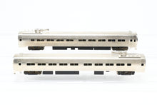 Load image into Gallery viewer, HO Brass Gem Models PC - Penn Central/Amtrak Budd "Metroliner" 2-Car Set (1 Powered/1 Dummy) Factory Plated, Unlettered