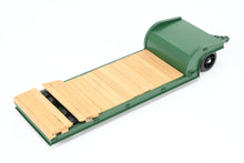 Load image into Gallery viewer, O On3 Brass The Car Works Various Roads Goose Neck Low Boy Logging Trailer FP Green