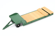 Load image into Gallery viewer, O On3 Brass The Car Works Various Roads Goose Neck Low Boy Logging Trailer FP Green