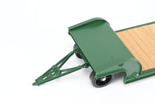 Load image into Gallery viewer, O On3 Brass The Car Works Various Roads Goose Neck Low Boy Logging Trailer FP Green