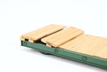 Load image into Gallery viewer, O On3 Brass The Car Works Various Roads Goose Neck Low Boy Logging Trailer FP Green