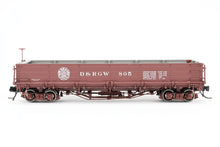 Load image into Gallery viewer, HOn3 Blackstone Models D&RGW - Denver & Rio Grande Western Drop Bottom Gondola Moffat Tunnel Herald No. 805