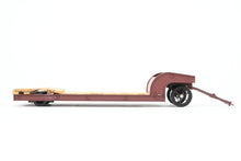 Load image into Gallery viewer, O On3 Brass The Car Works Various Roads Goose Neck Low Boy Logging Trailer FP Brown