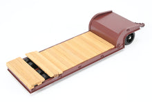 Load image into Gallery viewer, O On3 Brass The Car Works Various Roads Goose Neck Low Boy Logging Trailer FP Brown