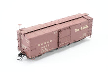 Load image into Gallery viewer, HOn3 Blackstone Models D&RGW - Denver & Rio Grande Western 30' Box Car Flying Grande Herald No. 3381