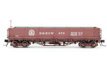 Load image into Gallery viewer, HOn3 Blackstone Models D&RGW - Denver & Rio Grande Western Drop Bottom Gondola Royal Gorge Route Herald No. 878