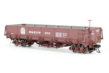 Load image into Gallery viewer, HOn3 Blackstone Models D&RGW - Denver & Rio Grande Western Drop Bottom Gondola Royal Gorge Route Herald No. 878