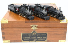 Load image into Gallery viewer, HO Brass CON Beaver Creek Yosemite Valley 3-Locomotive Set "The Heritage Line" Serial #28 FP No. 25, 26, & 29