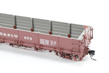 Load image into Gallery viewer, HOn3 Blackstone Models D&RGW - Denver & Rio Grande Western Drop Bottom Gondola Royal Gorge Route Herald No. 878
