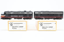Load image into Gallery viewer, HO Brass Oriental Limited SP - Southern Pacific EMD FP7A/F7B 1500 HP Phase II Set Factory Painted Black Widow