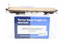 Load image into Gallery viewer, HOn3 Blackstone Models D&RGW - Denver & Rio Grande Western 30’ Flat Car Weathered No. 6023 Weathered