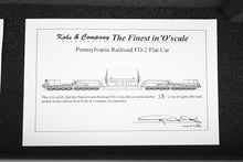 Load image into Gallery viewer, O Brass Kohs and Company PRR - Pennsylvania Railroad FD-2 Flat Car W/large Westinghouse load. Factory Painted No. 470245