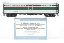 Load image into Gallery viewer, HO Brass CIL - Challenger Imports REA - Railway Express Agency 52' Steel Express Refrigerator Car FP Delivery Scheme