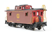 Load image into Gallery viewer, HO Brass OMI - Overland Models, Inc. B&M - Boston & Maine Wood Caboose w/ Slanted Cupola Custom Painted WRONG BOX
