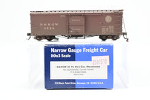 Load image into Gallery viewer, HOn3 Blackstone Models D&RGW - Denver & Rio Grande Western 30' Box Car Moffat Tunnel No. 3258 Weathered DAMAGED BRAKE WHEEL