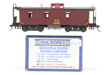 Load image into Gallery viewer, HO Brass Railworks B&M - Boston & Maine Milk Car Rebuild Caboose FP No. 103003