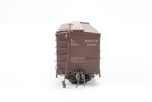 Load image into Gallery viewer, HOn3 Blackstone Models D&RGW - Denver & Rio Grande Western 30' Box Car Moffat Tunnel No. 3528 Weathered DAMAGED BRAKE WHEEL