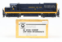 Load image into Gallery viewer, HO Brass Oriental Limited C&O – Chesapeake & Ohio GE U25B 2500 HP Low Hood (Intermediate) Factory Painted