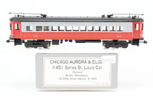 Load image into Gallery viewer, HO Scale Hank's Distributors CA&E - Chicago Aurora & Elgin #451 Series St. Louis Car Co. Custom Painted No.456