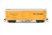 Load image into Gallery viewer, HOn3 Blackstone Models D&RGW - Denver & Rio Grande Western 30' Box Car Flying Grande Herald Silverton Scheme No. 3468