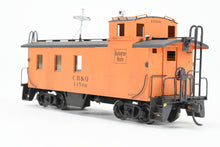 Load image into Gallery viewer, HO Brass Oriental Limited CB&Q - Burlington Route NE-10 Caboose Modernized C/P 13500 MOW Scheme