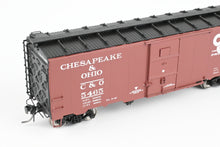 Load image into Gallery viewer, HO Brass ASM – American Scale Models C&O – Chesapeake & Ohio 1937 AAR Boxcar w/ Art Deco Ends FP No. 5465