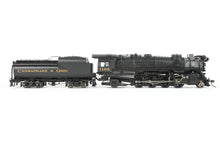 Load image into Gallery viewer, HO NEW Brass Hybrid BLI - Broadway Limited Imports C&O – Chesapeake & Ohio K-2 2-8-2 Mikado w/ 12-VC Tender FP #1166 w/ Smoke Paragon 4 Sound/DC/DCC