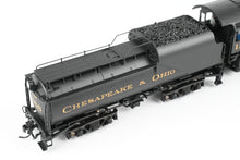 Load image into Gallery viewer, HO NEW Brass Hybrid BLI - Broadway Limited Imports C&O – Chesapeake & Ohio K-2 2-8-2 Mikado w/ 12-VC Tender FP #1166 w/ Smoke Paragon 4 Sound/DC/DCC