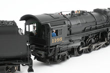 Load image into Gallery viewer, HO NEW Brass Hybrid BLI - Broadway Limited Imports C&O – Chesapeake & Ohio K-2 2-8-2 Mikado w/ 12-VC Tender FP #1166 w/ Smoke Paragon 4 Sound/DC/DCC