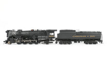 Load image into Gallery viewer, HO NEW Brass Hybrid BLI - Broadway Limited Imports C&O – Chesapeake & Ohio K-2 2-8-2 Mikado w/ 16-VC Tender FP #1202 w/ Smoke Paragon 4 Sound/DC/DCC
