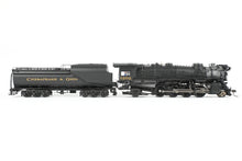 Load image into Gallery viewer, HO NEW Brass Hybrid BLI - Broadway Limited Imports C&O – Chesapeake & Ohio K-2 2-8-2 Mikado w/ 16-VC Tender FP #1202 w/ Smoke Paragon 4 Sound/DC/DCC