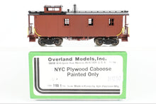 Load image into Gallery viewer, HO Brass OMI - Overland Models, Inc. NYC - New York Central 19000 Series Plywood Caboose Factory Painted/Unlettered