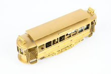 Load image into Gallery viewer, HO Brass NJ Custom Brass MSR - Metropolitan Street Railway Single Truck Short Closed Trolley