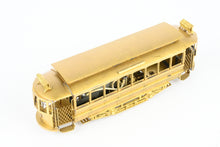 Load image into Gallery viewer, HO Brass NJ Custom Brass MSR - Metropolitan Street Railway Single Truck Short Closed Trolley