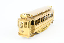 Load image into Gallery viewer, HO Brass NJ Custom Brass MSR - Metropolitan Street Railway Single Truck Short Closed Trolley