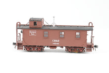 Load image into Gallery viewer, HO Brass CIL - Challenger Imports CB&Q - Burlington Route Wood Waycar 28 ft. Class NE-1 FP No. 14240 w/ Added Working Marker Light REBOXX
