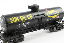 Load image into Gallery viewer, HO Brass Sunset Models Various Roads NATX - National Tank Lines 8,000 Gallon Tank Car CP Sun Oil Co.