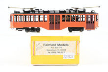 Load image into Gallery viewer, HO Brass Fairfield Models Pittsburgh Railway Double End Trolley 2 poles CP