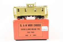 Load image into Gallery viewer, HO Brass NPP - Nickel Plate Products DLW - Delaware Lackawanna & Western Wood Caboose (Chicago & Illinois Midland Type)